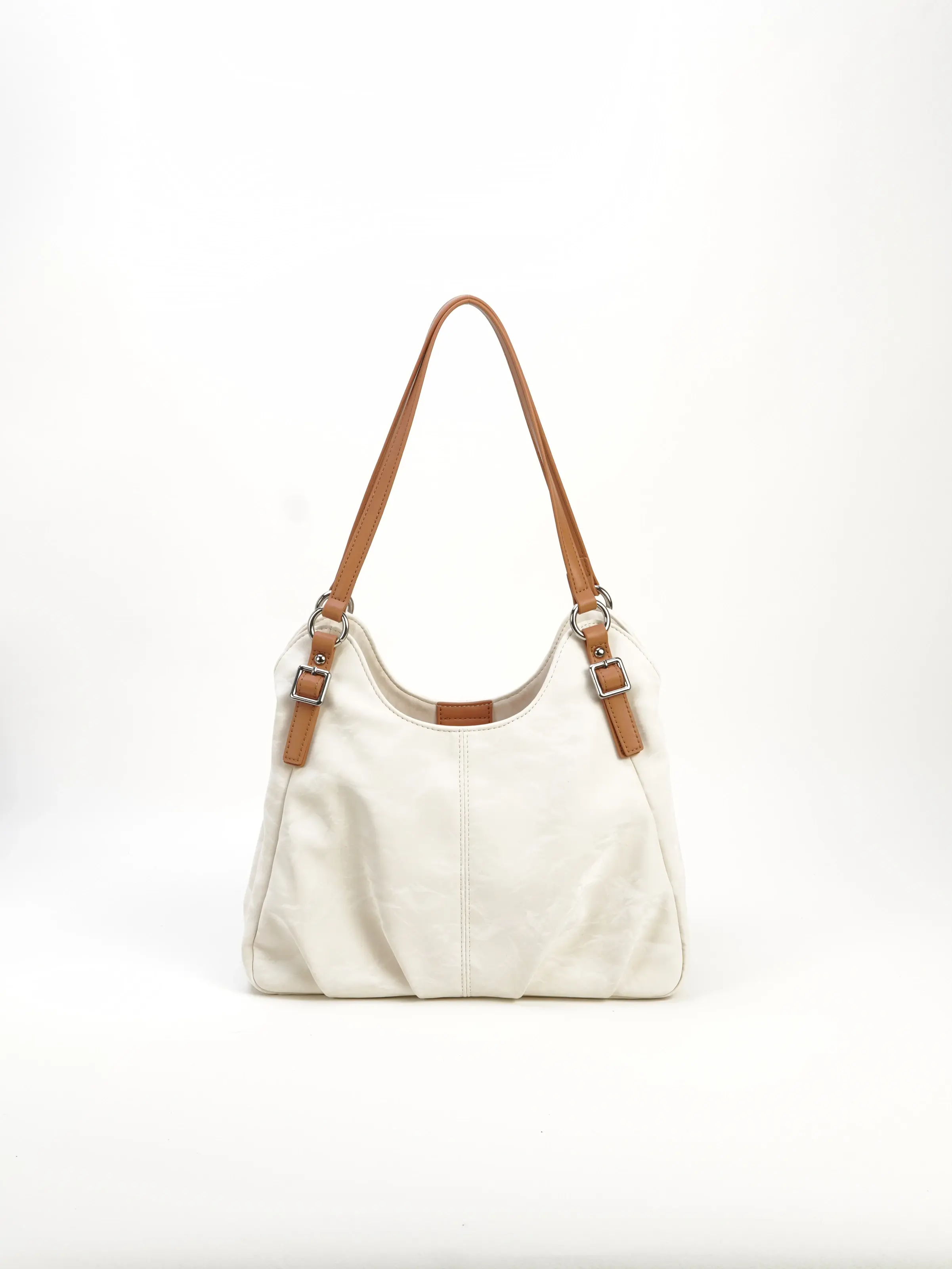 Elia ivory shoulder bag viewed from the back